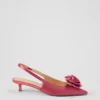 Rosette Satin Slingback Pump Foxglove -Anntaylor Shop 837302 019287