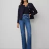 The Petite Tab Pocket Flare Jean Modern Indigo Wash