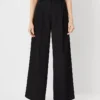 The Pleated Wide-Leg Pant Black -Anntaylor Shop 838938 2222