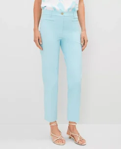 The Cotton Crop Pant Gulf Stream Blue -Anntaylor Shop 839028 1352 ALT1