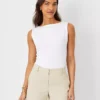The Petite City Short Soft Khaki -Anntaylor Shop 839223 0350