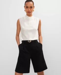 Cowl Neck Shell Winter White