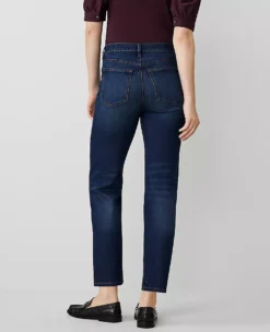 Straight Jeans Dark Vintage Wash -Anntaylor Shop 840242 9778 ALT2