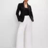 The Petite Easy Palazzo Pant In Linen Blend White 2 The Petite Easy Palazzo Pant In Linen Blend White -Anntaylor Shop 840267 9000