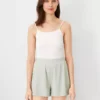 Split Hem Shorts Dark Sage 2 Split Hem Shorts Dark Sage -Anntaylor Shop 840297 0191