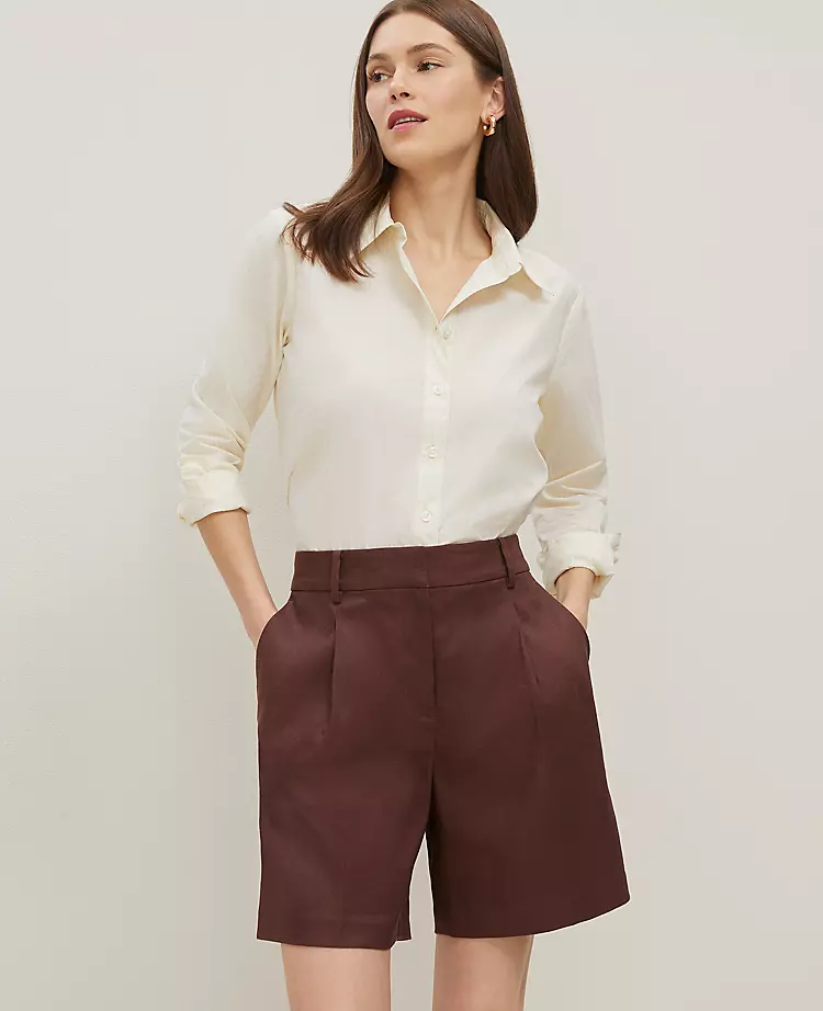 The Long Short In Linen Blend Rich Walnut 3 The Long Short In Linen Blend Rich Walnut