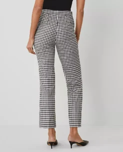The Petite Flare Pant In Gingham Black/White Multi 7 The Petite Flare Pant In Gingham Black/White Multi -Anntaylor Shop 843061 2528 ALT2