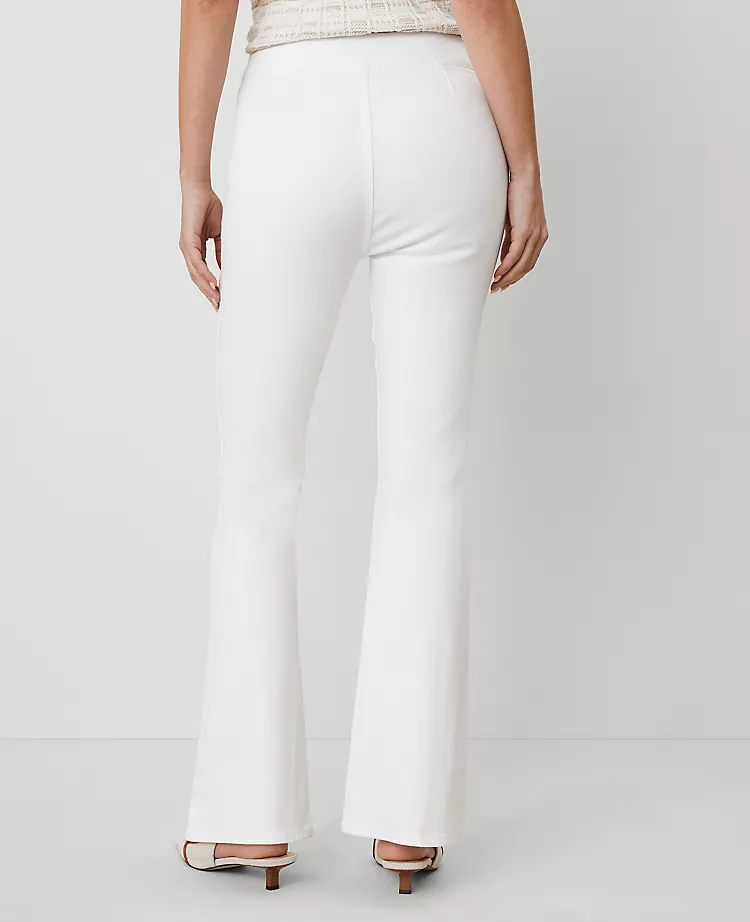 The Petite Pull-On Flare Jean — Curvy Fit White 4 The Petite Pull-On Flare Jean — Curvy Fit White - Image 2