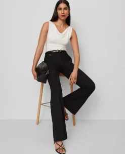 The Slim Flare Trouser In Bi-Stretch Black -Anntaylor Shop 845874 2222 ALT3