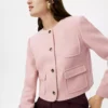 Crew Neck Jacket Pale Mauve -Anntaylor Shop 845915 9422 MKTG1