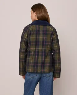 Weekend Collection Plaid Collared Jacket Night Safari -Anntaylor Shop 845932 522852 ALT1