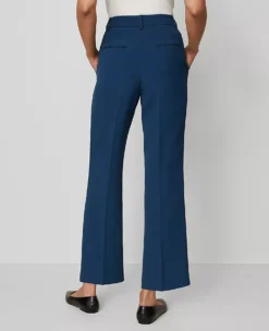 The Flare Ankle Pant In Fluid Crepe Moonlit Backdrop -Anntaylor Shop 845937 019811 ALT2