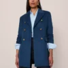 Fitted Long Double Breasted Coat Moonlit Backdrop 1 Fitted Long Double Breasted Coat Moonlit Backdrop -Anntaylor Shop 845982 019811
