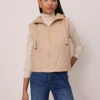 Hooded Puffer Vest Cafe Au Lait 2 Hooded Puffer Vest Cafe Au Lait -Anntaylor Shop 846026 5824