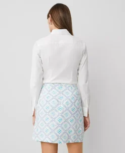 Petite Tiled Linen Blend Sarong Skirt Sea Isle -Anntaylor Shop 846037 521325 ALT1