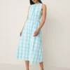 Plaid Flare Midi Dress Sea Isle -Anntaylor Shop 846053 520315