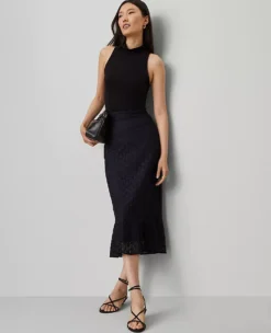 Lace Flounce Midi Skirt Night Sky 7 Lace Flounce Midi Skirt Night Sky -Anntaylor Shop 846121 1362