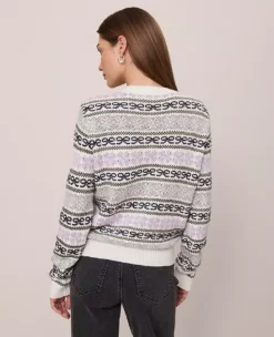Weekend Collection Relaxed Fair Isle Sweater Lavender Frost 7 Weekend Collection Relaxed Fair Isle Sweater Lavender Frost -Anntaylor Shop 846249 523550 ALT1