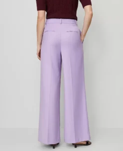 The Petite Modern Wide-Leg Trouser Lavender Petal -Anntaylor Shop 846453 019789 ALT2