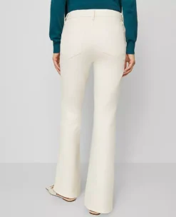 The Petite Boot Jean - Curvy Fit Ivory -Anntaylor Shop 846471 9129 ALT1