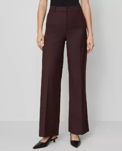 The Wide-Leg Pant — Curvy Fit Classic Burgundy