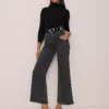 The Petite The Wide-Leg Crop Jean Faded Black Wash 2 The Petite The Wide-Leg Crop Jean Faded Black Wash -Anntaylor Shop 846519 3364