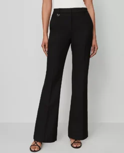 The Petite Slim Flare Trouser In Bi-Stretch Black -Anntaylor Shop 846539 2222 ALT1