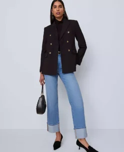 The Petite Boyfriend Jean Medium Vintage Indigo Wash -Anntaylor Shop 846559 3744 ALT4