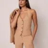 The Halter Vest Sesame 1 The Halter Vest Sesame -Anntaylor Shop 846658 7003