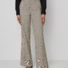 The Flare Trouser In Plaid - Curvy Fit Copper/Cream Multi 1 The Flare Trouser In Plaid - Curvy Fit Copper/Cream Multi -Anntaylor Shop 846721 019905