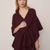 Wrap Poncho Poised Plum -Anntaylor Shop 846794 9536
