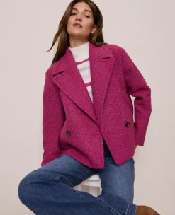 Petite Weekend Collection Short Trench Coat Strawberry Shortcake -Anntaylor Shop 846796 019818 ALT3