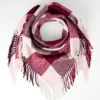 Oversized Plaid TriangleScarf Poised Plum -Anntaylor Shop 846800 9536