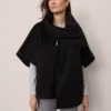 Zip Scarf Poncho Black -Anntaylor Shop 846884 2222