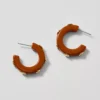 Studded Mini Hoop Earrings Spiced Cider -Anntaylor Shop 846897 019791
