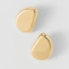 Metal Stud Earrings Goldtone -Anntaylor Shop 846946 018627