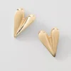 Metal Heart Earrings Goldtone -Anntaylor Shop 846979 018627