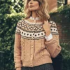 Fair Isle Cable Cardigan Cafe Au Lait 1 Fair Isle Cable Cardigan Cafe Au Lait -Anntaylor Shop 847008 527091 MKTG1