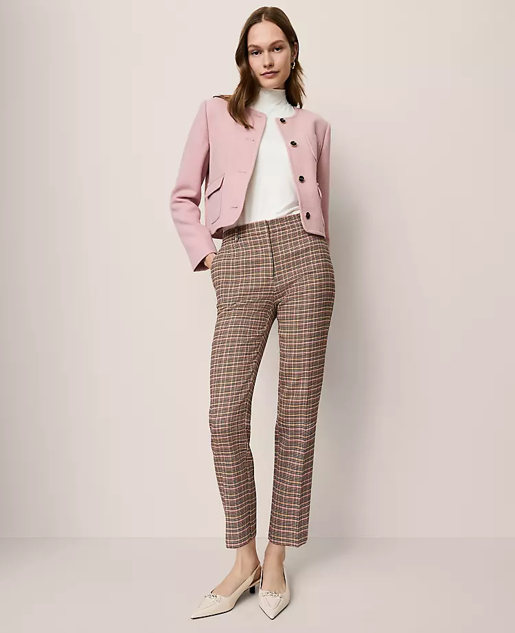 The Eva Ankle Pant In Houndstooth Stallion Brown 3 The Eva Ankle Pant In Houndstooth Stallion Brown