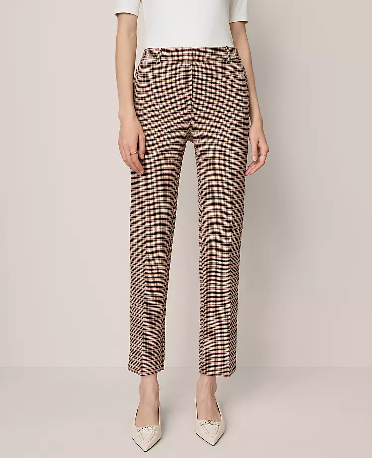The Eva Ankle Pant In Houndstooth Stallion Brown 4 The Eva Ankle Pant In Houndstooth Stallion Brown - Image 2