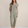 Haven Well Within Luxe Modal Cargo Pants Vetiver-Haven -Anntaylor Shop 847510 019975