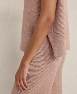 Haven Well Within Organic Cotton Cashmere Drop Shoulder Tee Desert Clay Heather 10 Haven Well Within Organic Cotton Cashmere Drop Shoulder Tee Desert Clay Heather -Anntaylor Shop 847623 020109 ALT3