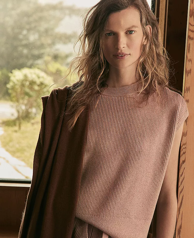 Haven Well Within Organic Cotton Cashmere Drop Shoulder Tee Desert Clay Heather 7 Haven Well Within Organic Cotton Cashmere Drop Shoulder Tee Desert Clay Heather - Image 5