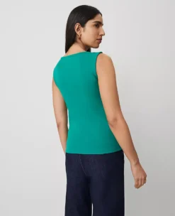 Petite Pearlized Snap Shoulder Shell Shady Glade 6 Petite Pearlized Snap Shoulder Shell Shady Glade -Anntaylor Shop 850287 3988 ALT1