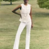The Petite Pull-On Flare Jean White 2 The Petite Pull-On Flare Jean White -Anntaylor Shop 850323 9000 MKTG1