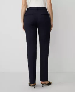 The Petite Trouser In Stretch Cotton - Curvy Fit Night Sky -Anntaylor Shop 850371 1362 ALT1