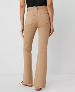 The Petite Patch Pocket Flare Jean Cappuccino Tan 7 The Petite Patch Pocket Flare Jean Cappuccino Tan -Anntaylor Shop 850379 7165 ALT2