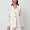 The Petite Longline Blazer Tan Texture 2 The Petite Longline Blazer Tan Texture -Anntaylor Shop 850396 0144