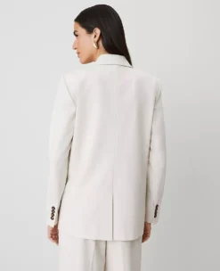 The Petite Longline Blazer Tan Texture 6 The Petite Longline Blazer Tan Texture -Anntaylor Shop 850396 0144 ALT1