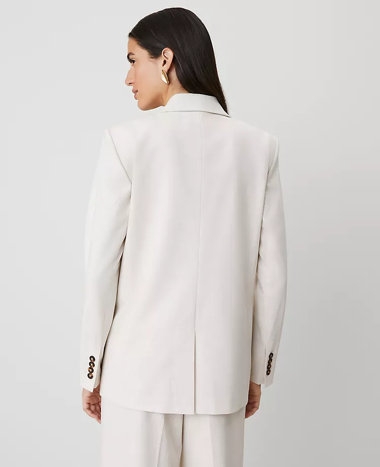 The Petite Longline Blazer Tan Texture 4 The Petite Longline Blazer Tan Texture - Image 2